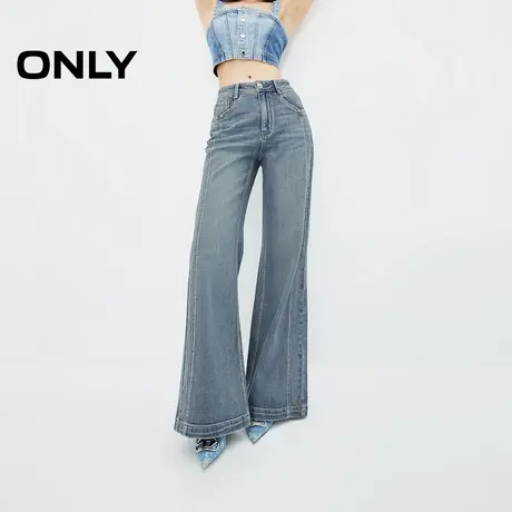 ONLY奥莱夏季潮酷显瘦高腰喇叭裤长裤牛仔裤女商品大图