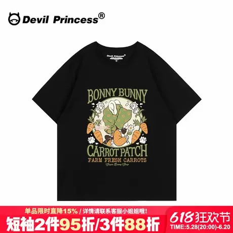 无性别穿搭2025夏季新款黑色短袖t恤女宽松古着感百搭半袖上衣潮商品大图