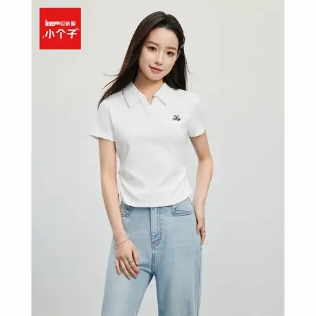 IEF/爱依服上衣2025夏季新款韩版简约通勤气质日常百搭短款T恤图片