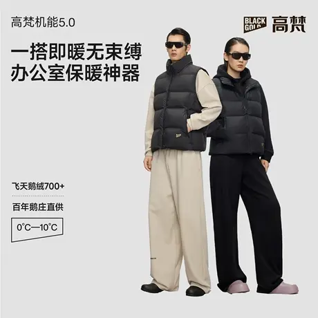 【高梵黑金鹅绒服】机能5.0羽绒服2025秋冬男女户外轻薄马甲图片