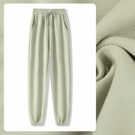 KHV真维斯休闲束脚运动裤女春秋季2025新款宽松高腰显瘦学生卫裤商品大图