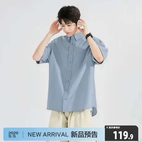 唐狮2025秋季新款纯棉长袖t恤男潮牌休闲半袖宽松打底上衣商品大图