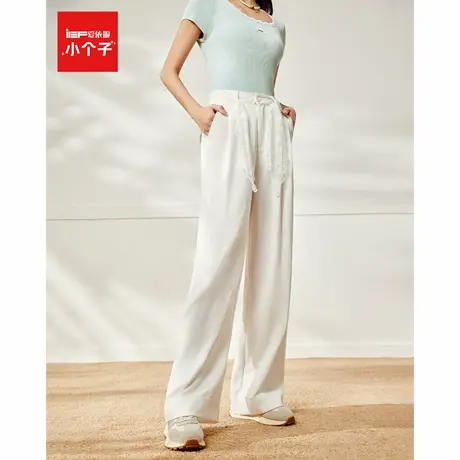 IEF/爱依服裤子2025夏季新款法式气质感通勤百搭显瘦休闲阔腿裤商品大图