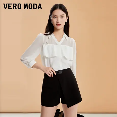 Vero Moda奥莱短裤女夏季新款气质百搭通勤高腰显瘦裙裤流行女款商品大图