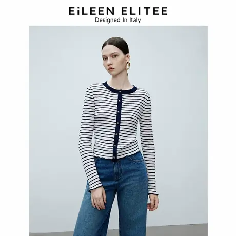朗姿欧洲EiLEEN ELITEE2025年春季新款内搭打底毛针织衫毛衣开衫商品大图