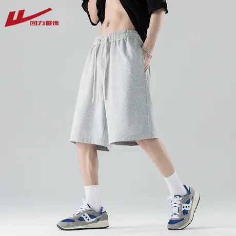 回力运动短裤男士夏季薄款潮牌外穿五分裤子大码休闲宽松沙滩卫裤商品大图