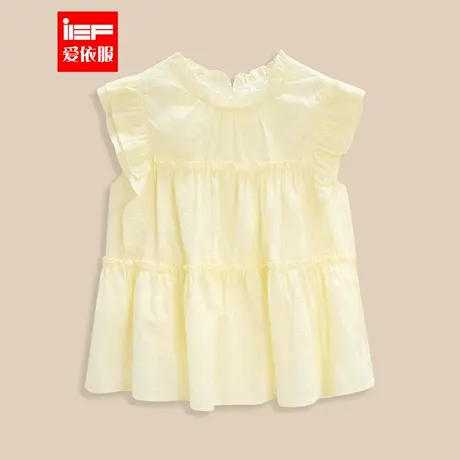 IEF/爱依服2025夏季新款甜美女孩子气通勤飞袖显瘦时尚减龄女背心图片