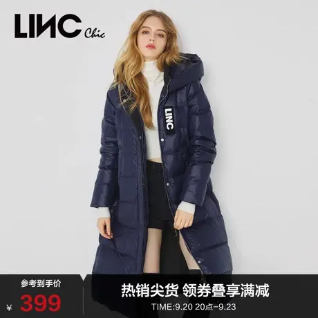 LINC金羽杰羽绒服女冬季长款羽绒服冬季外套女Y21884402图片