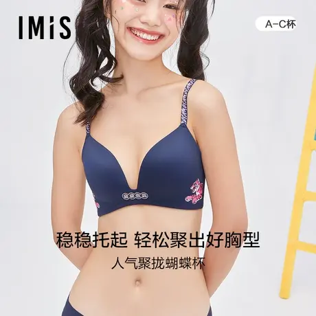 爱美丽IMIS内衣无钢圈小胸聚拢光面生肖红品中厚文胸IM17BGL1商品大图