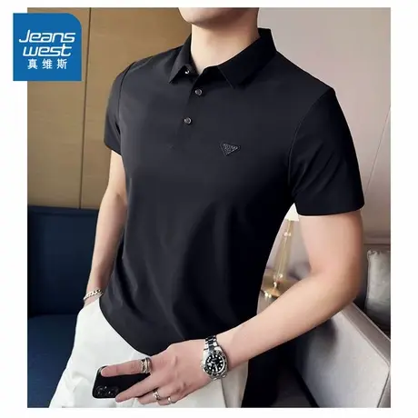 P5真维斯男装 2025秋季新款韩式商务休闲时尚日常款男装针织上衣商品大图