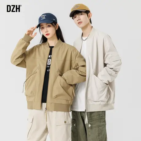 青少年美式棒球服外套男春季超火情侣装三防冲锋衣外套飞行员夹克商品大图
