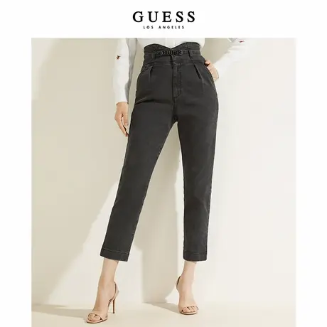 GUESS 秋季女士纯色经典百搭休闲直筒牛仔裤-YL5D5175商品大图