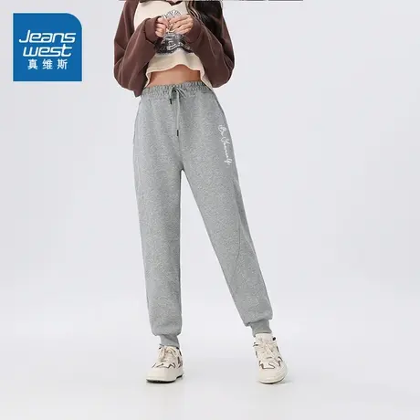 XC真维斯女装2025夏季新款 宽松百搭休闲运动女款弯刀束脚卫裤图片