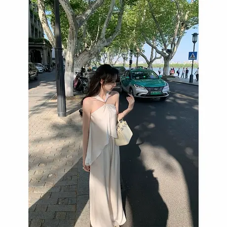 韩语琳 高级垂坠感宽松直筒阔腿裤女2025夏季高腰百搭休闲长裤子商品大图