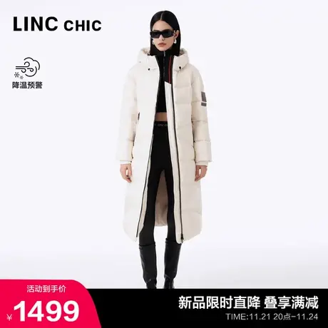 【明星同款】LINC金羽杰加厚长款羽绒服女冬季2023新款都市机能商品大图