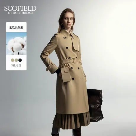 【新狩猎装】Scofield女装英伦风中长款风衣H型外套秋季风衣外套商品大图