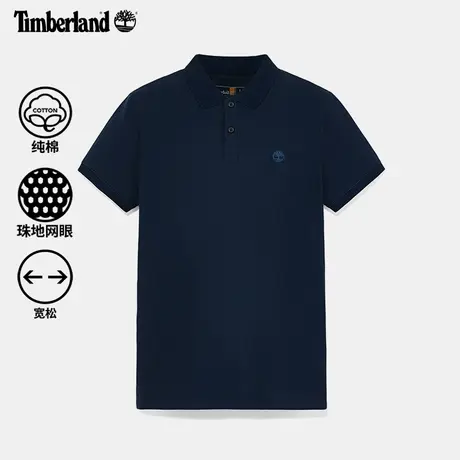 Timberland添柏岚官方男装短袖POLO衫夏季休闲通勤宽松透气|A2EPM图片