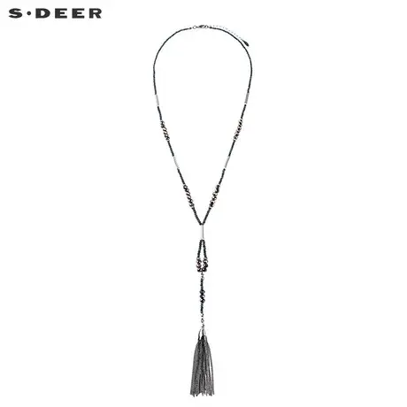 sdeer 圣迪奥流苏吊坠切割串珠长款项链S18284378图片
