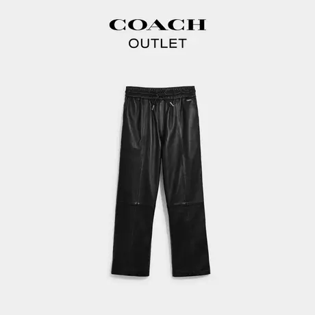 COACH/蔻驰奥莱女士皮革长裤商品大图