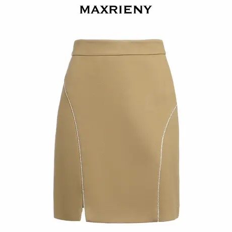 【奥莱】MAXRIENY纯欲风短裙女春款复古半身裙高腰包臀裙图片