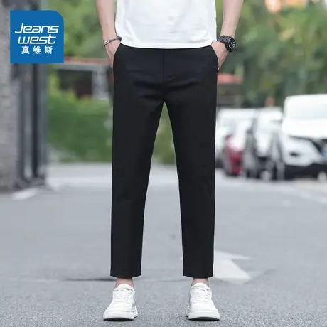 KR真维斯男装商务通勤时尚男装休闲裤爸爸图片