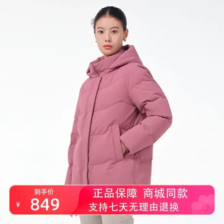 坦博尔2023年新款中老年羽绒服女可脱卸帽宽松保暖冬外套TB231528图片