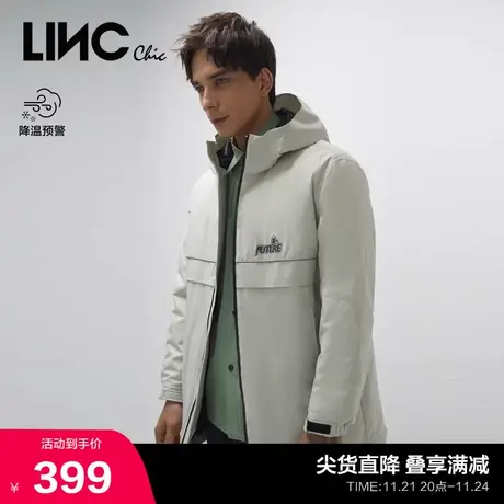 LINCCHIC金羽杰羽绒服男连帽轻薄短款羽绒服男士冬季外套2035205图片