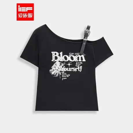 IEF/爱依服短袖上衣2025夏季新款美式甜酷个性辣妹气质百搭上衣图片