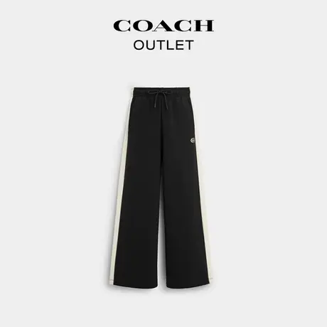COACH/蔻驰奥莱女士黑色运动裤长裤舒适休闲时尚商品大图