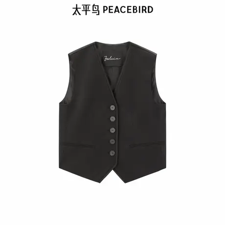 【商场同款】太平鸟女装2025年夏季新款西装马甲A1BGF241T图片