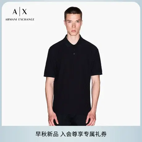 ARMANI EXCHANGE/阿玛尼2025早秋新款男士全棉三粒扣Polo衫官方图片