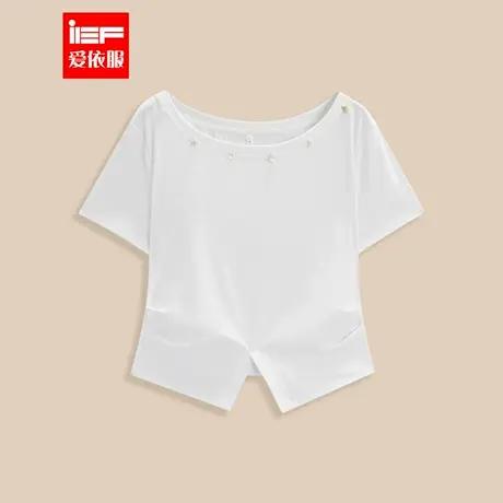 IEF/爱依服【微胖】大码女装2025夏季新款韩版通勤气质百搭上衣女商品大图