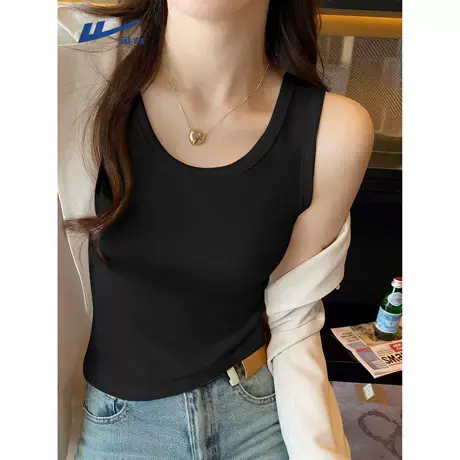 回力黑色背心外穿2025夏季新款女美式休闲坎肩修身显瘦美背吊带A图片