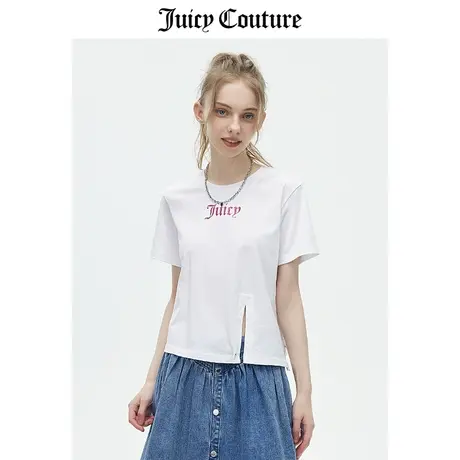Juicy Couture橘滋春夏新款休闲百搭设计感小众短袖T恤上衣女商品大图