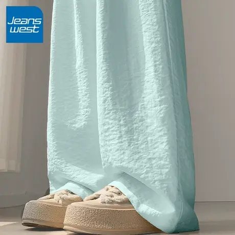 KV真维斯裤子女2025新款夏季休闲运动小个子慵懒高级感山本阔腿裤商品大图