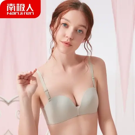 南极人内衣女无钢圈文胸罩无痕轻薄款小胸聚拢收副乳性感美背抹胸商品大图