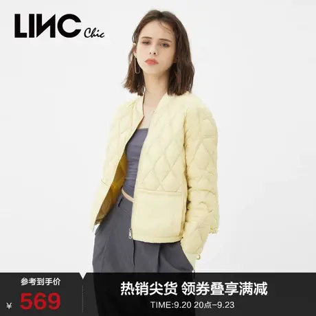 LINCCHIC金羽杰羽绒服女都市通勤轻薄短款羽绒服女冬季Y21801142商品大图