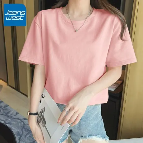 KV真维斯宽松上衣女2025新款爆款夏季纯棉薄款休闲小个子通勤穿搭商品大图