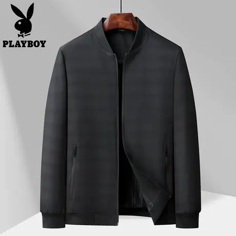 【立体版型】花花公子2025新款棒球领夹克外套男士行政商务休闲款图片