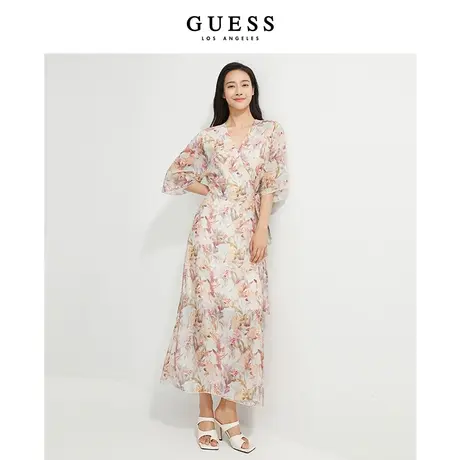 GUESS 女士自然园艺碎花连衣裙-W2YK38WEPQ0商品大图