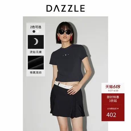 DAZZLE地素奥莱 T恤春秋季女装短款风短袖上衣图片