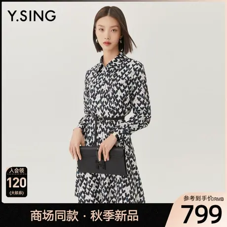 【商场同款】Y.SING衣香丽影2023秋季新款碎花连衣裙YLY21307211商品大图