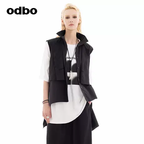 odbo/欧迪比欧原创设计夹克外套2024年秋季新款个性马甲潮流穿搭商品大图