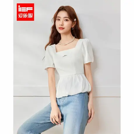 IEF/爱依服2025夏季新款法式温柔小女人气质设计感通勤百搭裙上衣商品大图