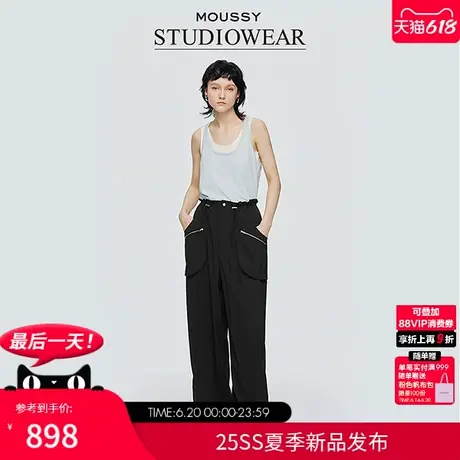 STUDIOWEAR x MOUSSY 2025夏季新品抽绳工装休闲裤028ISA31-3381图片