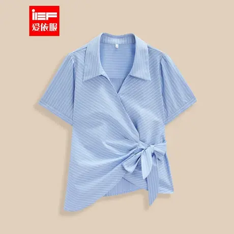 IEF/爱依服【微胖】大码女装2025夏季新款韩版通勤气质百搭上衣商品大图