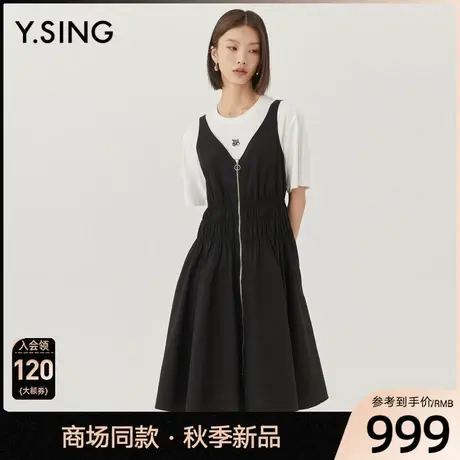 【商场同款】Y.SING衣香丽影2023秋季新款背带连衣裙YLY12307113商品大图