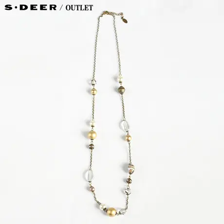 【新品】sdeer圣迪奥 专柜正品玻璃珠胶珠时尚长项链2284387图片