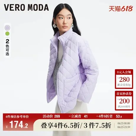 Vero Moda奥莱棉服外套女秋冬新款休闲舒适简约时尚直筒外套百搭商品大图