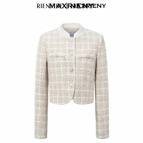 【奥莱】MAXRIENY国风改良小香风花纱短外套女秋冬高级气质感图片